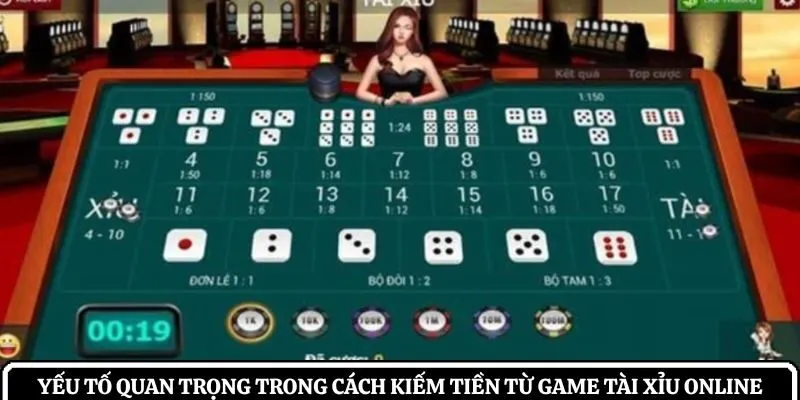 Yếu tố quan trọng trong cách kiếm tiền từ game tài xỉu online