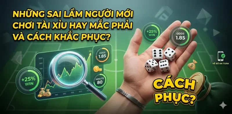những sai lầm người mới chơi tài xỉu hay mắc phải